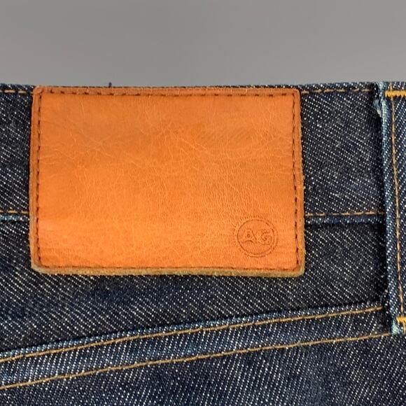 ADRIANO GOLDSCHMIED Size 30 Navy Contrast Stitch Cotton Slim Five Pockets Jeans - Picture 5 of 8